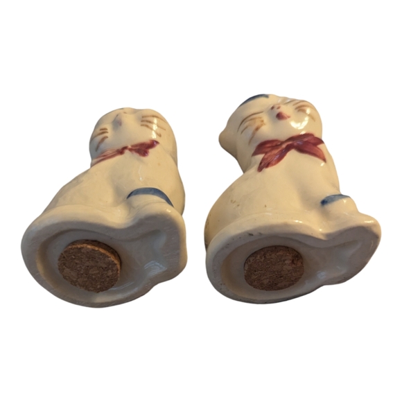 🍁Host Pick🍁VTG 50's Shawnee Puss N Boots Cat Cookie Jar  Pitcher Salt & Pepper - Picture 16 of 16